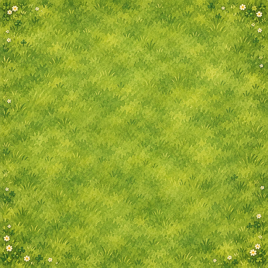 Painted meadow field