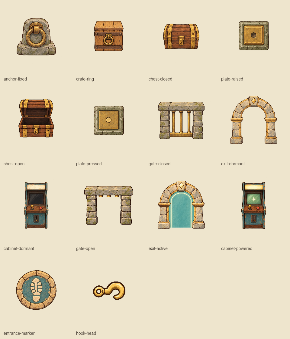 Current workshop objects and state pairs